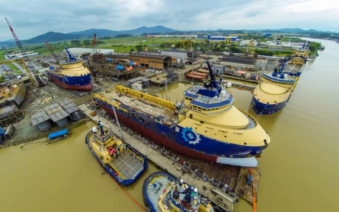 Estaleiros da região vão construir navios híbridos pra Petrobras em contratos bilionários