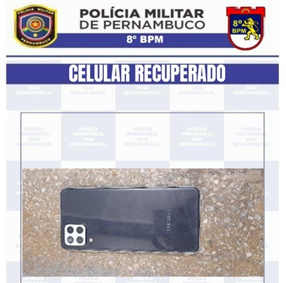 Policiais militares apreendem celular em posto de combustíveis de Salgueiro com queixa de roubo/furto