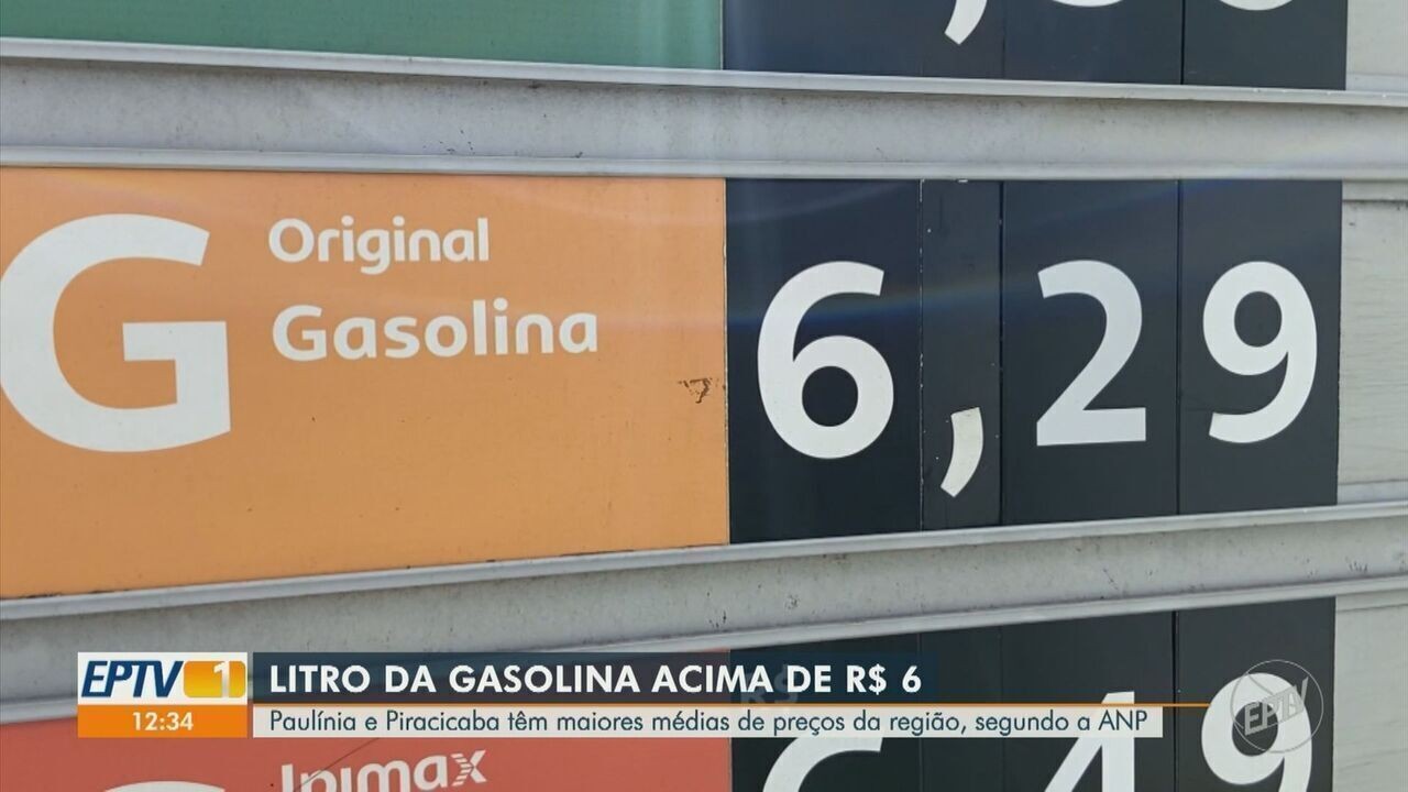 Preço médio do litro da gasolina tem alta de R$ 11,2% em janeiro nos postos de Piracicaba, diz ANP