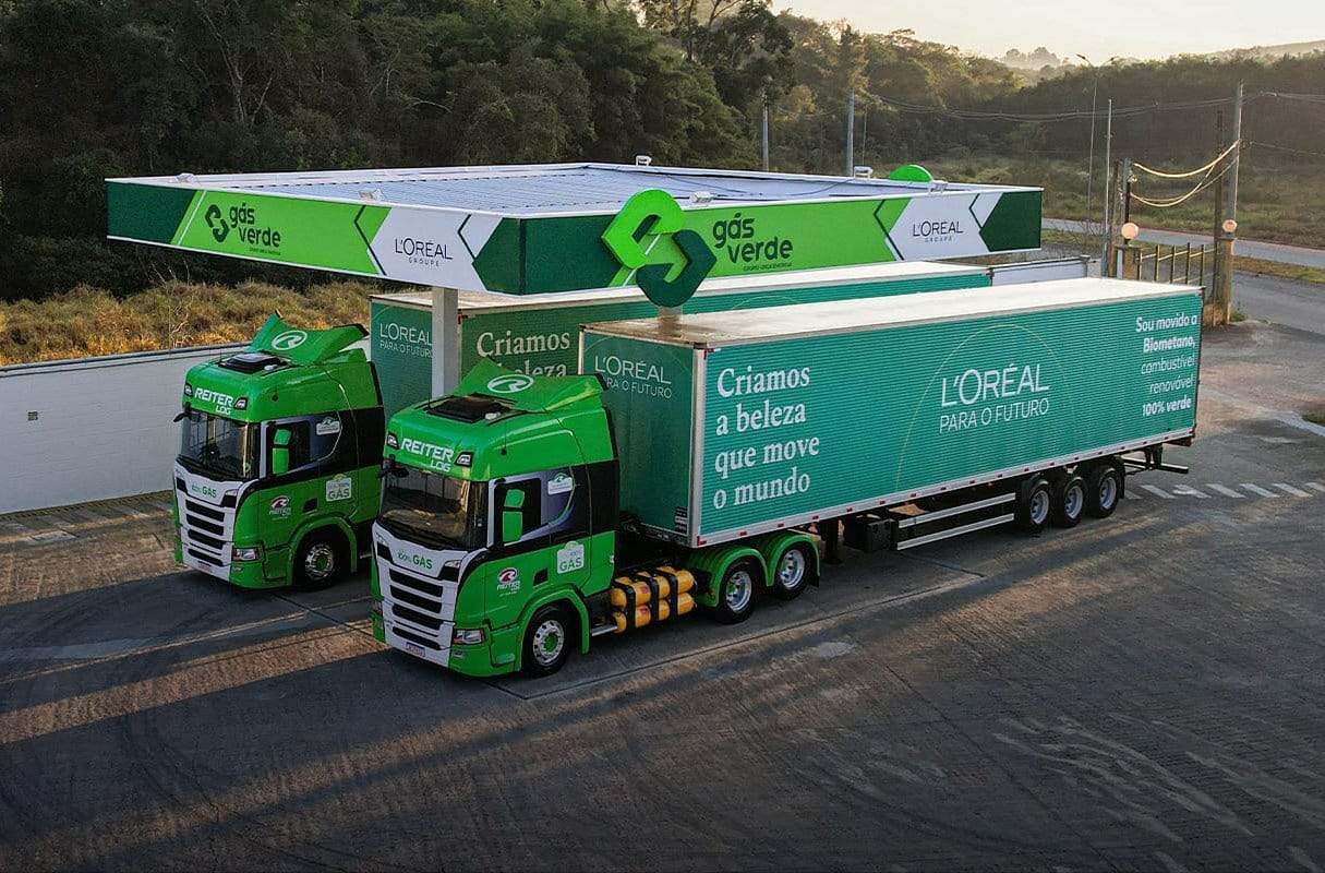 Gás Verde é autorizada pela ANP para fornecer biometano a caminhões da L'Oréal Brasil