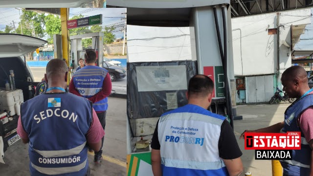 Posto de combustíveis em Belford Roxo é interditado por fraude em bombas