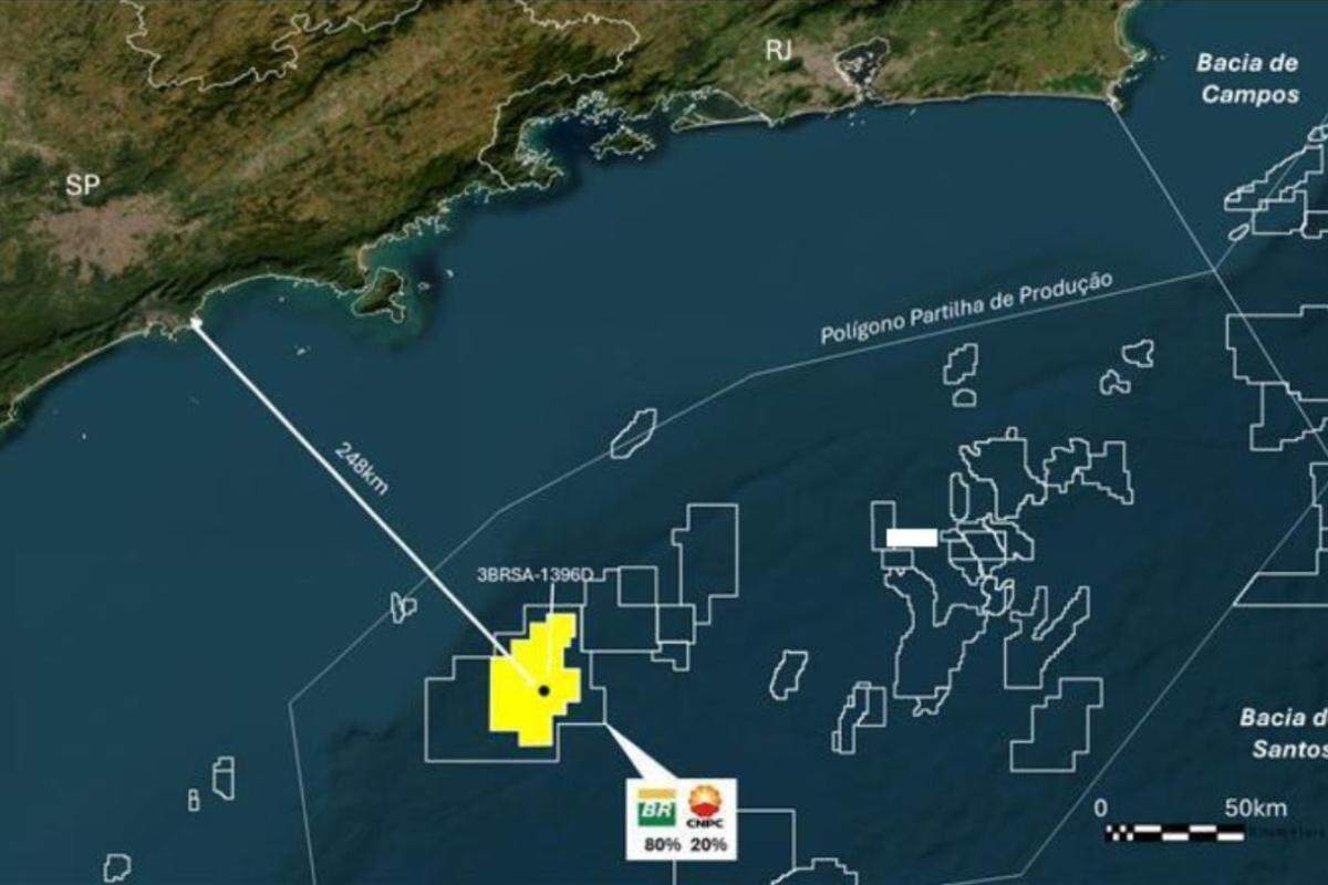 Petrobras anuncia descoberta de petróleo em novo poço do pré-sal do litoral de São Paulo ...