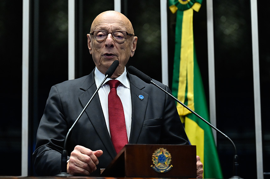 À tribuna, senador Esperidião Amin (PP-SC) - em discurso.