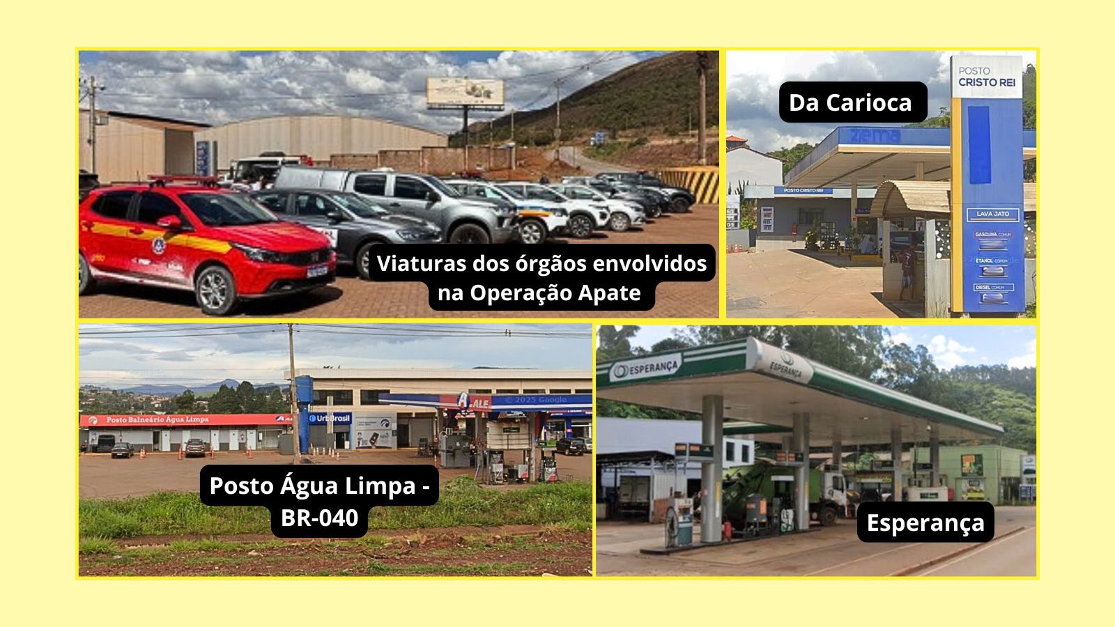 Carioca, Esperança e Água Limpa: resultado da fiscalização da ANP em postos de gasolina de Itabirito
