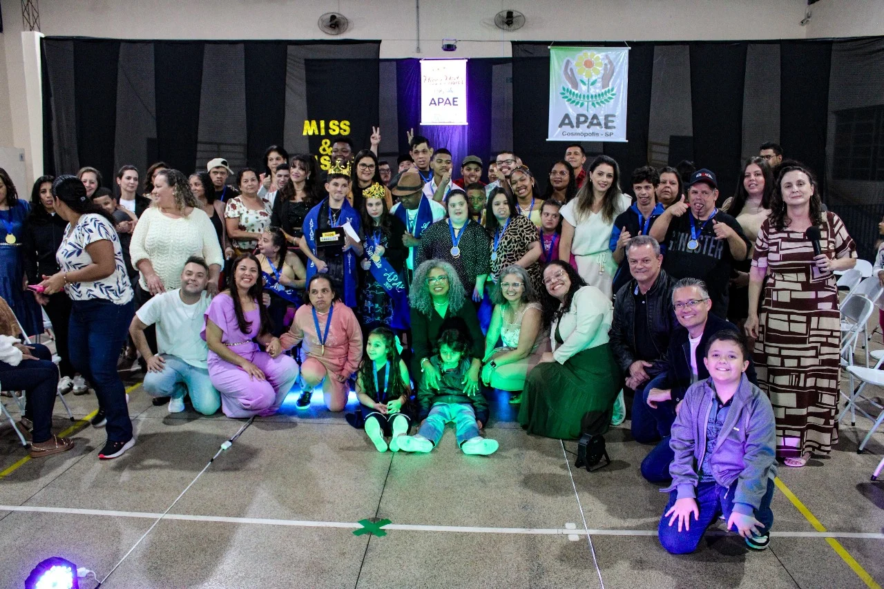 Miss e Mister Simpatia 2025 emociona público na APAE Cosmópolis