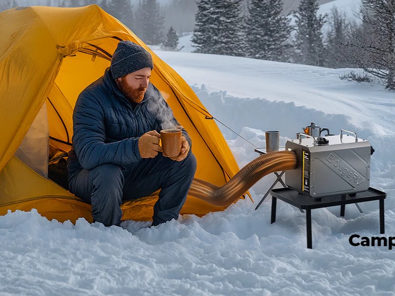 O aquecedor a diesel portátil BougeRV é lançado com potência de aquecimento de 5 kW e controles inteligentes