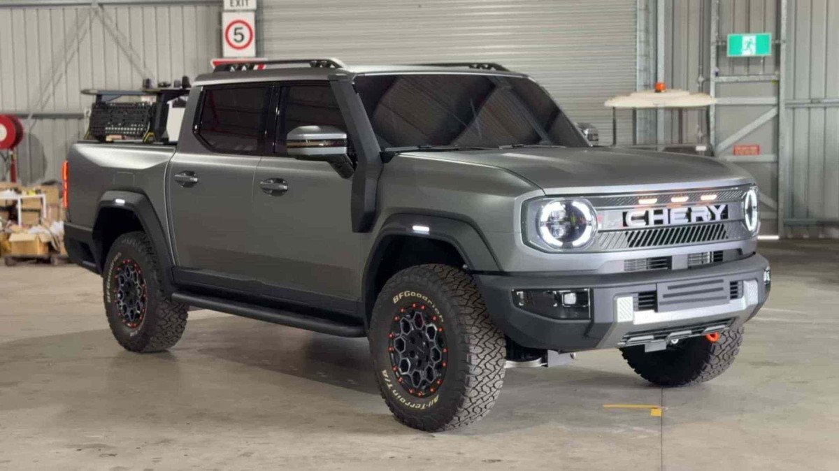 Chery revela picape híbrida plug-in a diesel inédita